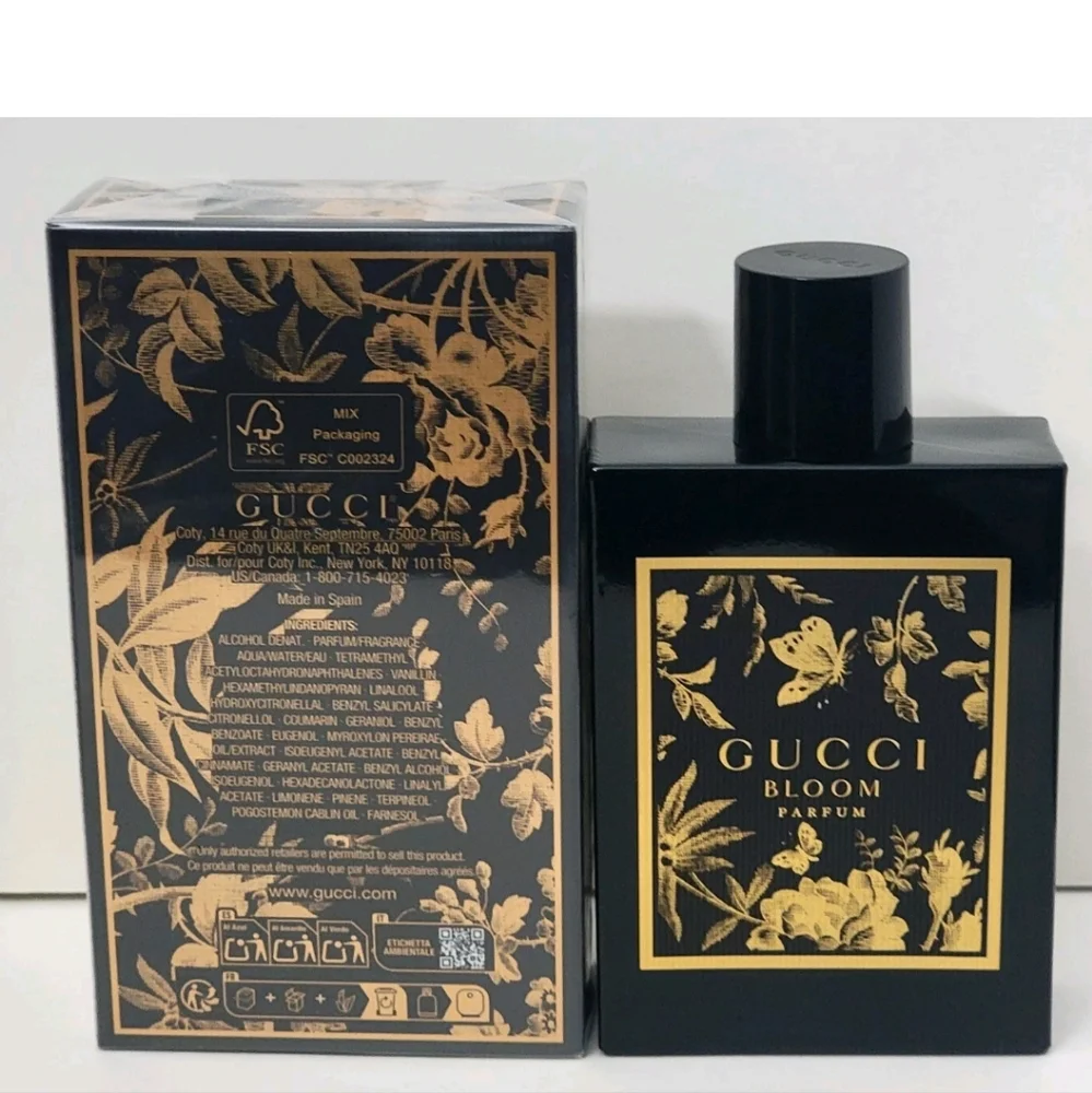 Gucci Bloom Parfum Black and Gold Bottle Full Size - Picture 3 of 4